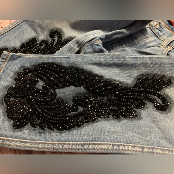 7FAM Edie Embellished Straight Leg Jeans - Picture 16 of 16